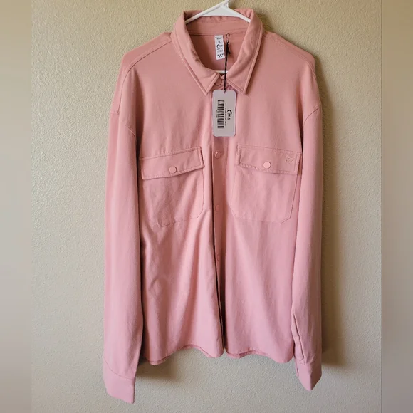 Zyia Men’s Dusty Rose Pacific Crest Shirt, XL - Picture 2 of 12